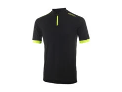 Rogelli Perugia 2.0 - Cykeltröja - Barn - Svart/Gul