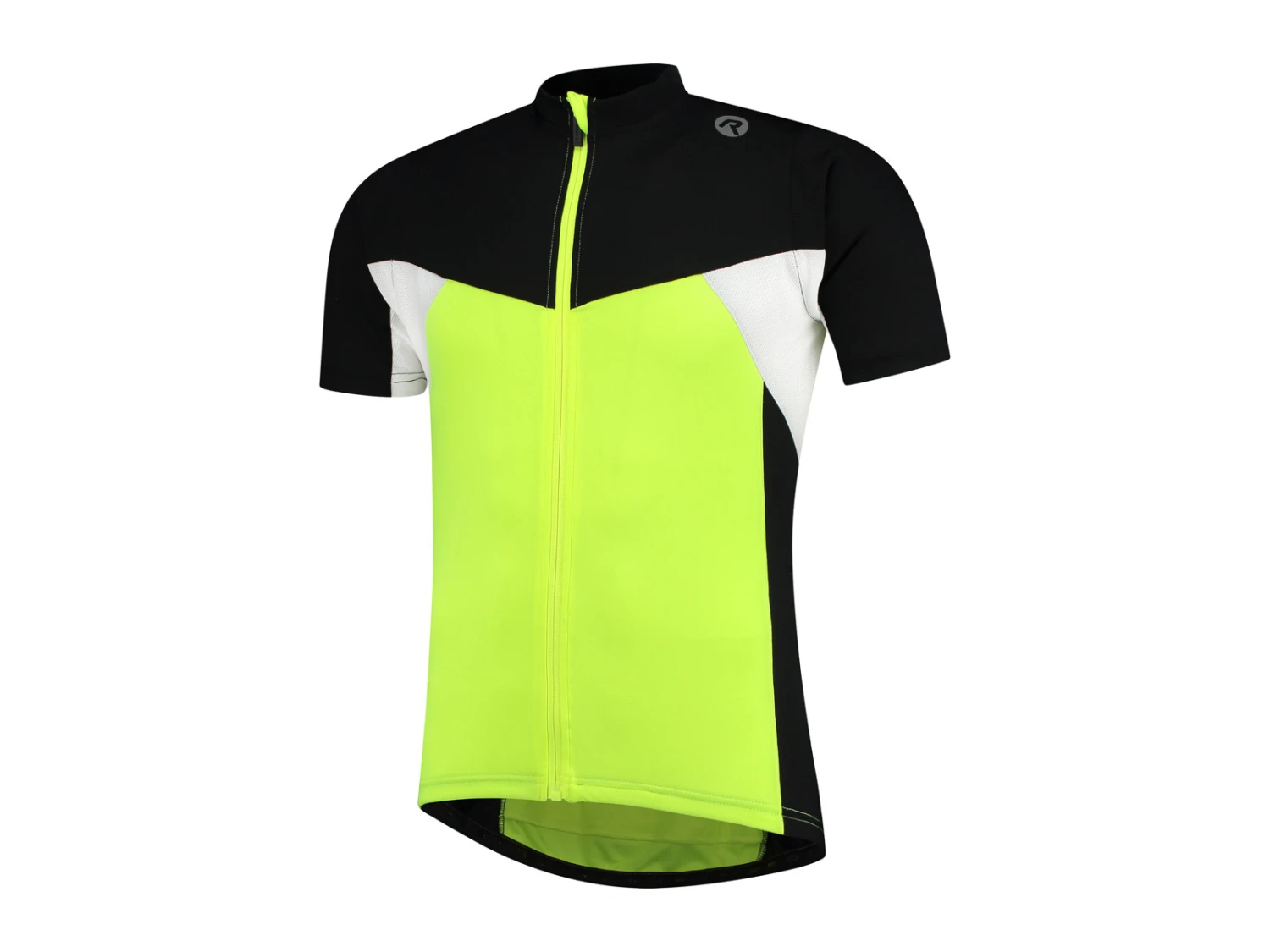 Rogelli Recco 2.0 - Cykeltröja - Korta ärmar - Gul / Svart / Vit 1 Rogelli Recco 2.0 - Cykeltröja - Korta ärmar - Gul / Svart / Vit