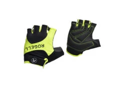 Rogelli Arios - Cykelhandske - Dynaflex - Svart / Gul