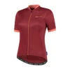 Rogelli Essential - Cykelblus - Kvinnor - Korta ärmar - Race Fit - Bordeaux / Korall