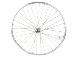Schürmann 700c Bakhjul - Aluminiumfälg - Skruvkrans - Quick Release - Silver