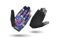 GripGrab 1041 Rebel - Cykelhandskar Till MTB - Blå Kamouflage - Långa