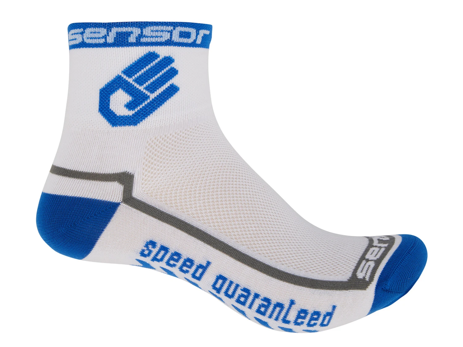 Sensor Race Lite - Cykelstrumpor - Vit/blå 1 Sensor Race Lite - Cykelstrumpor - Vit/blå