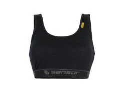 Sensor Merino Active BH - Wool Sports BH - Damer - Svart