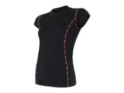 Sensor Merino Air Tee SS - Ulltröja Med Kort ärm - Damer - Svart