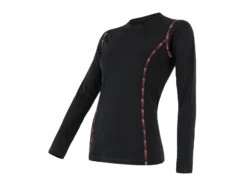 Sensor Merino Air Tee LS - Långärmad Tröja - Damer - Svart