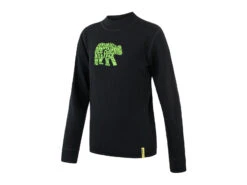 Sensor Merino Double Face - Skidundertröja Till Barn - Svart