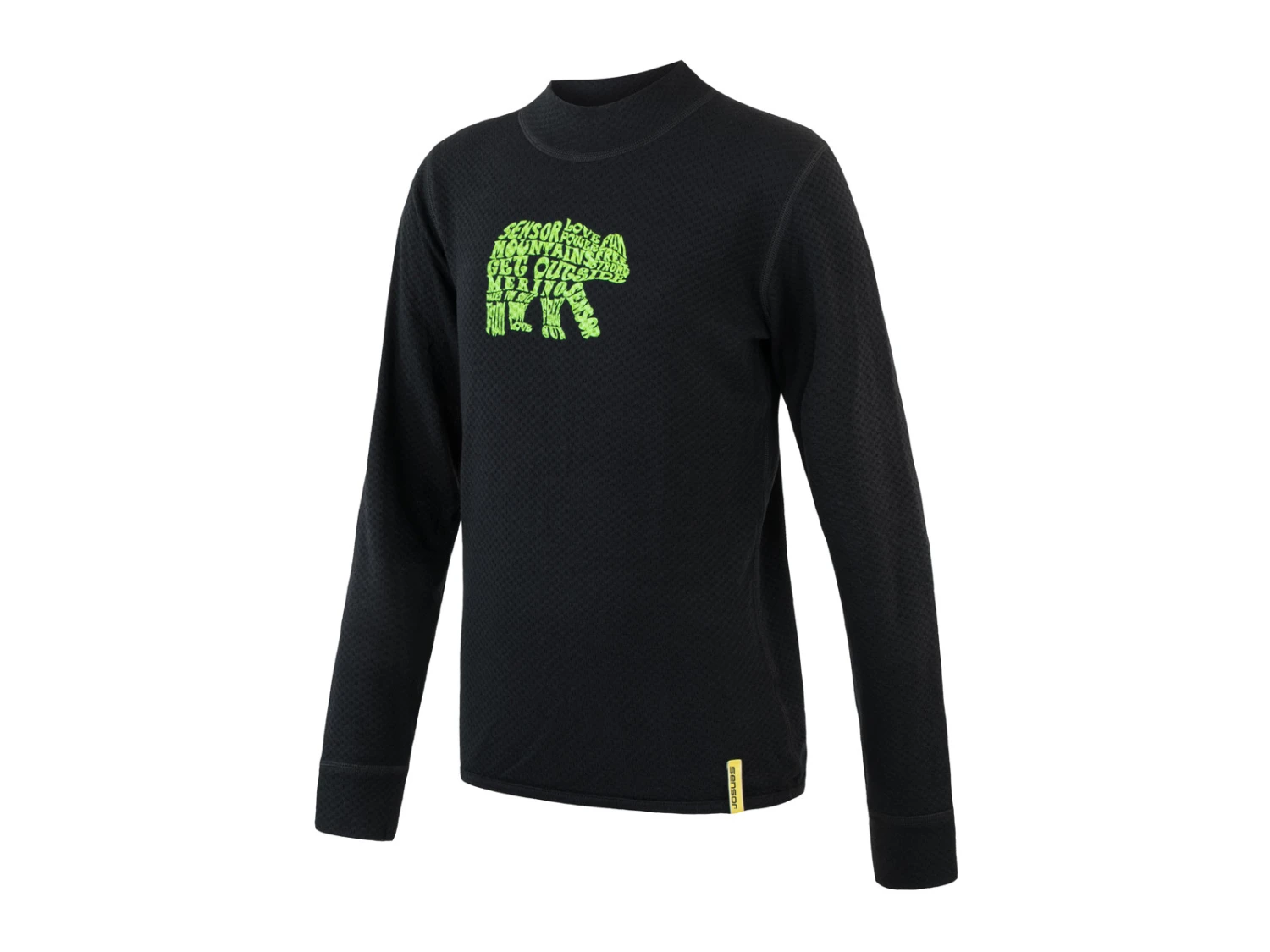 Sensor Merino Double Face - Skidundertröja Till Barn - Svart 1 Sensor Merino Double Face - Skidundertröja Till Barn - Svart