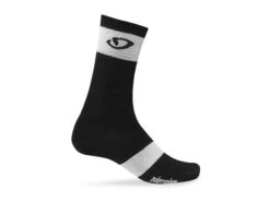 Giro Comp Racer - Cykelsockor - Hög Höjning - Storlek 43-45 - Svart / Vit