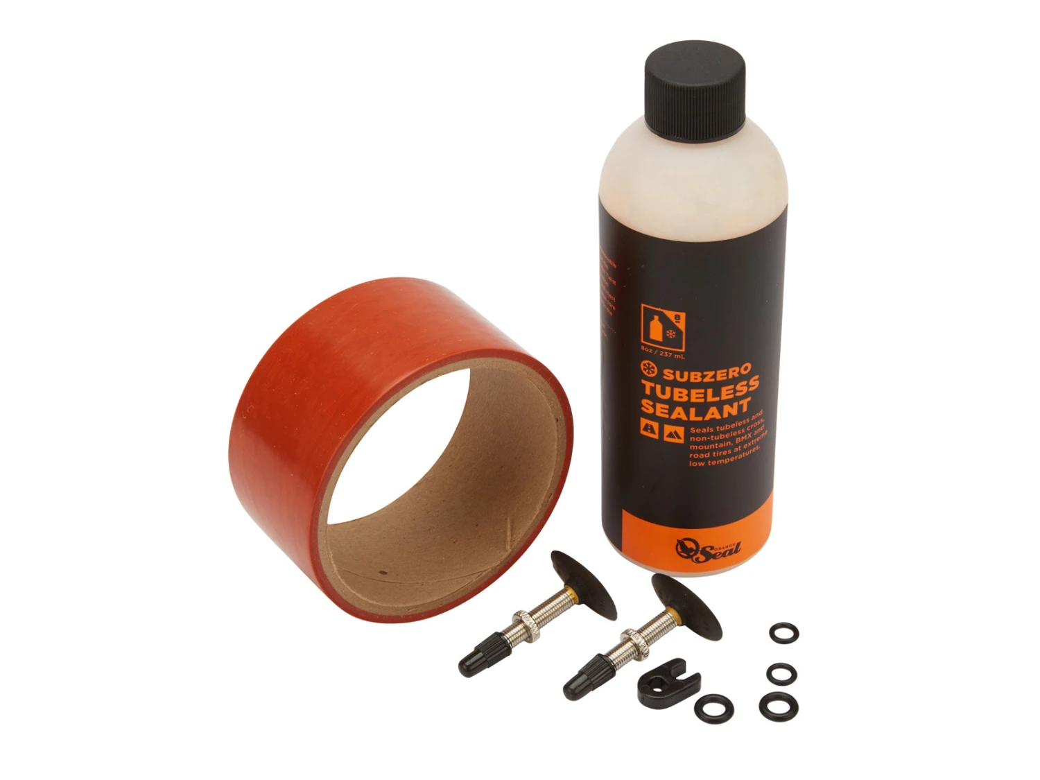 Orange-seal Orange Seal Tubeless Kit - 45 Mm Fälgtape - 237 Ml. Subzero Vätska 1 Orange-seal Orange Seal Tubeless Kit - 45 Mm Fälgtape - 237 Ml. Subzero Vätska