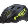 Met Crackerjack Svart/grön Junior Cykelhjälm Str. 52-57 Cm