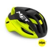 MET MED Rival Mips - Cykelhjälm - Mat Svart / Gul