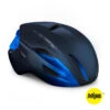 MET Manta Mips - Aero Cykelhjälm - Blå Metallic / Matt