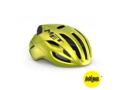 MET Rivale Mips - Cykelhjälm - Limegul Metallic/blank - Stl 58-61 Cm