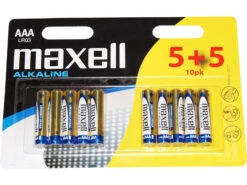 Maxell - Batteri - AAA / LR03 Alkalin - 10 St