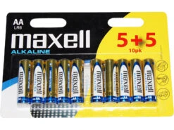Maxell - Batteri - AA / LR06 Alkaliskt - 10 St