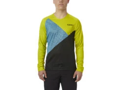 Giro Roust - Cykelblus Med Långa ärmar - MTB - Gulgrön Skugga