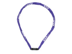 AXA - RIGID - Kättinglås Cykel Till Barn - 1200X3,5mm Med Kod - Lila