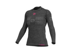 ALE Alé Seamless Wool - Ullundertröja Dam - Mörkgrå