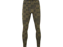 Bula - Check Merino Ull - Träningsbyxor - Mossa