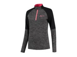 Rogelli Enjoy - Sports -T -shirt Dam - Långa ärmar - Melange Svartrosa