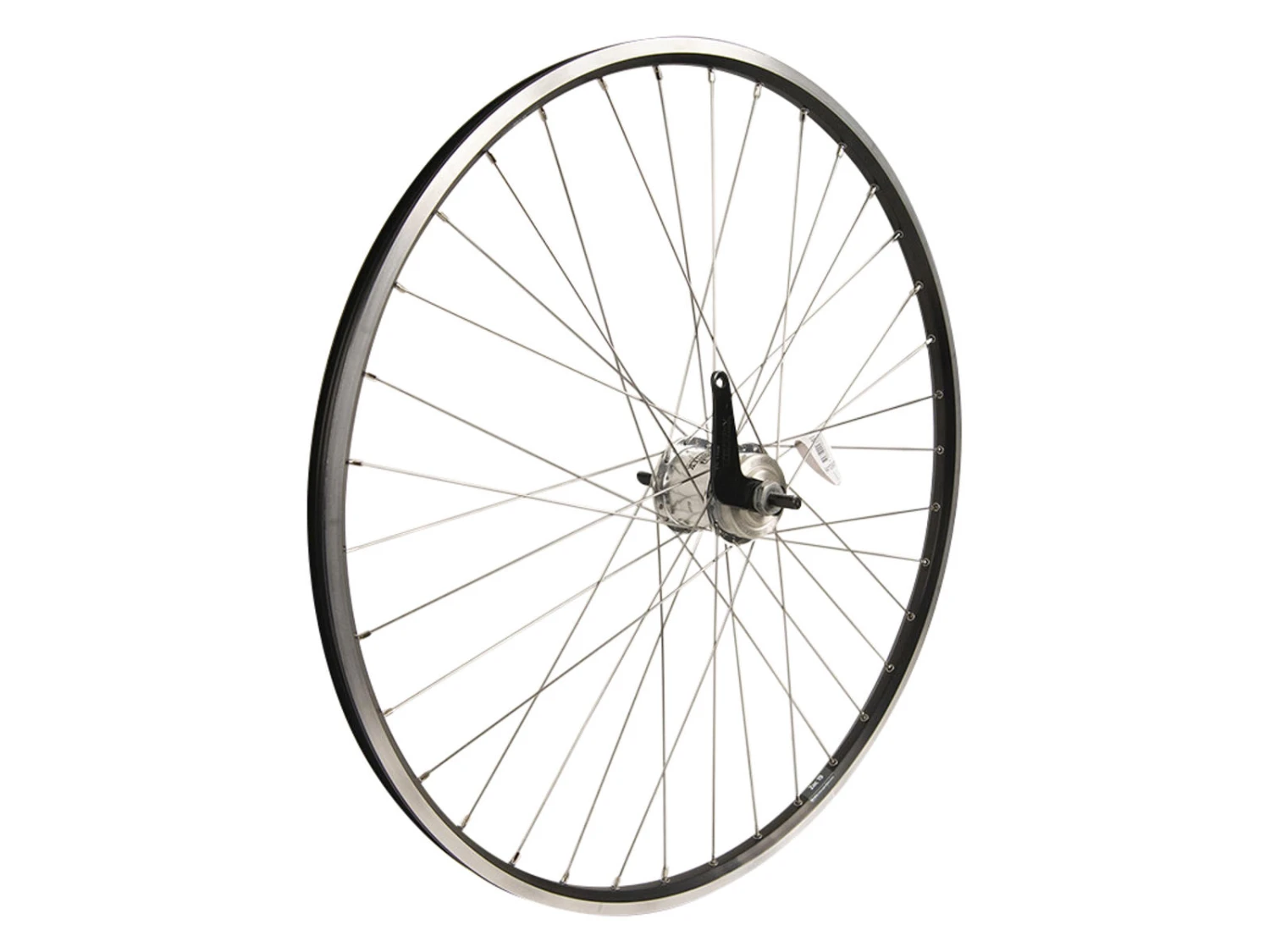 Sturmey Archer Bakhjul - 2 Inre Växlar Och Fotbroms - Ryde Zac 2000 Fälg - Silver / Svart 1 Sturmey Archer Bakhjul - 2 Inre Växlar Och Fotbroms - Ryde Zac 2000 Fälg - Silver / Svart