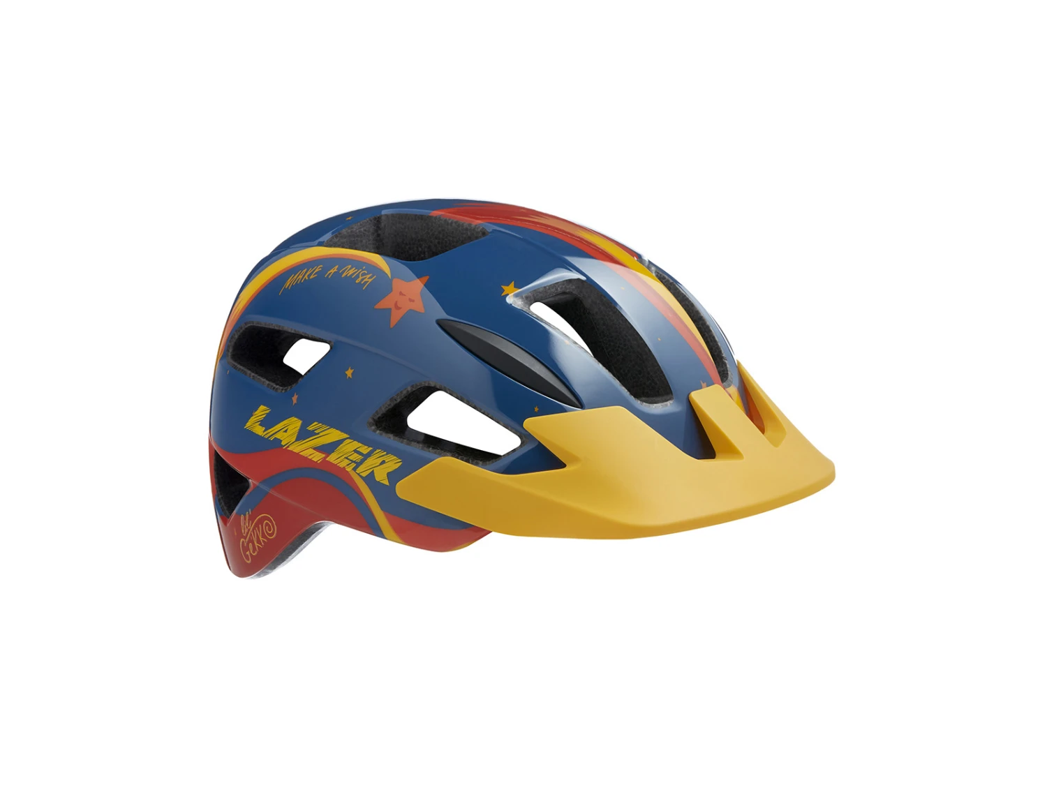 Lazer Lil Gekko - Barnhjälm - Str. 46-50 Cm - Stjärna 1 Lazer Lil Gekko - Barnhjälm - Str. 46-50 Cm - Stjärna
