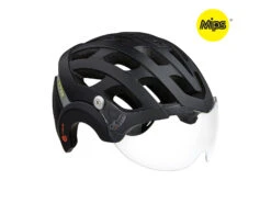 Lazer Anverz NTA MIPS - Cykelhjälm Med LED-ljus - E-cykel - Mat Svart