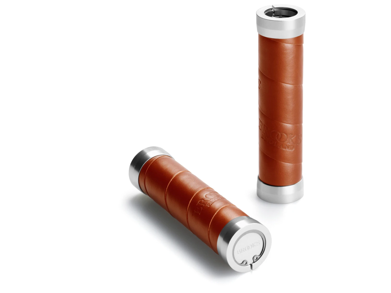 Brooks Slender - Läderhandtag - 130 / 130mm Lång - Honung 1 Brooks Slender - Läderhandtag - 130 / 130mm Lång - Honung