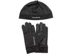 Endurance Gubeng - Löparhandskar & Mössa - Svart
