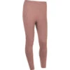 Athlecia - Flow W Ribbed Seamless Tights - Dam - Burnt Rose