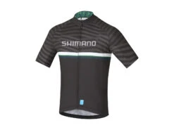 Shimano Team Junior - Cykeltröja Med Kort ärm - Blå / Grön