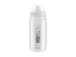 Elite Fly MTB - Dricksflaska 550 Ml - 100% Biologiskt Nedbrytbart - Klar Med Grå Logotyp