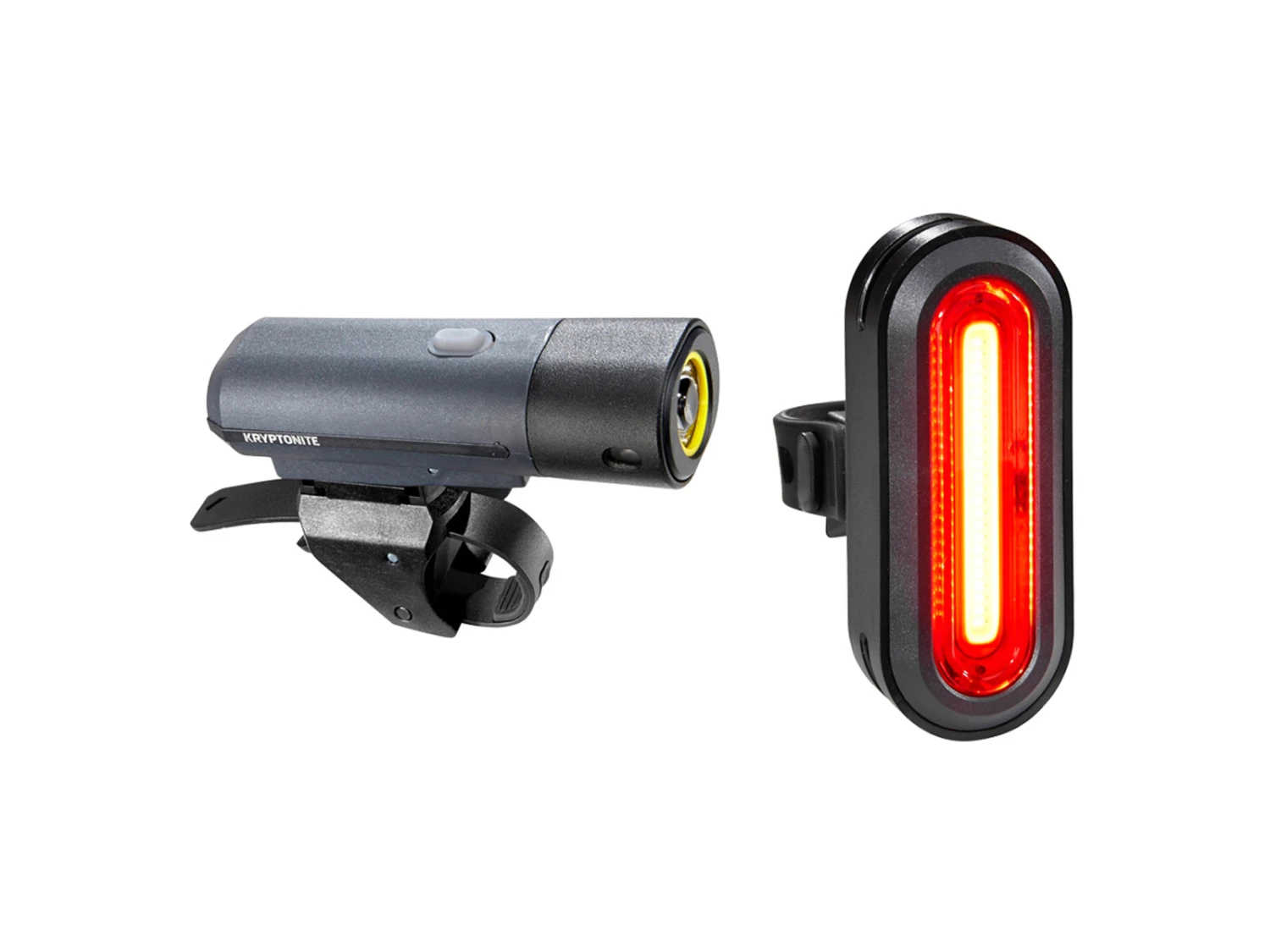 Kryptonite Alley F650 & Avenue R-75 - Cykelljusuppsättning - 650 Och 75 Lumen - Uppladdningsbar USB 1 Kryptonite Alley F650 & Avenue R-75 - Cykelljusuppsättning - 650 Och 75 Lumen - Uppladdningsbar USB