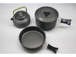 Lome Camping - Kruksats I Aluminium - 3 St. - Grå