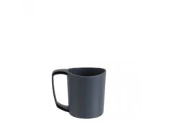 LifeVenture Ellipse Plastic Camping Mugs - Lätt Mugg - Gråsvart