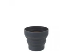 LifeVenture Ellipse Collapsible Cup - Silikon - Gråsvart