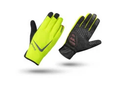 GripGrab Cloudburst Vattentät Hi-Vis 1065- Cykelhandske - Neongul