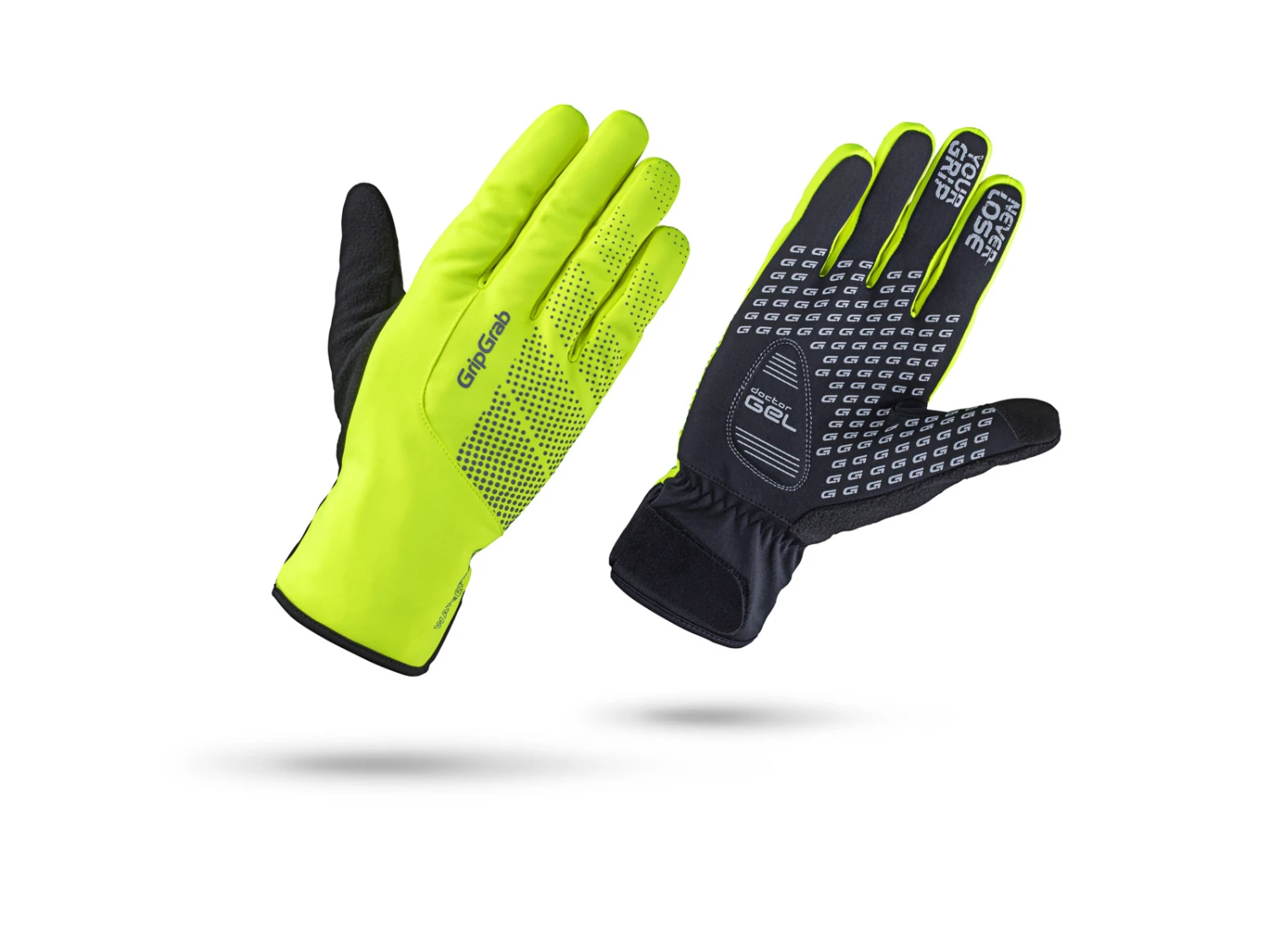 GripGrab Ride Vattentät Hi-Vis Winter 1069 - Bike Handske - Neon Yellow 1 GripGrab Ride Vattentät Hi-Vis Winter 1069 - Bike Handske - Neon Yellow