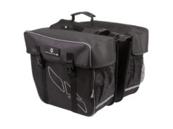 M-Wave Amsterdam Double - Cykelväska För Bagagebärare - Dubbelväska - Svart - Storlek 2x30 Tänd