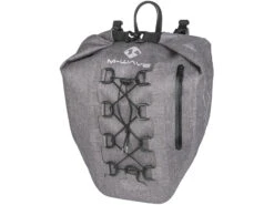 M-Wave Suburban - Cykelväska För Bagagebärare - 100% Vatten- Och Dammtät - Clip On-system - Grå