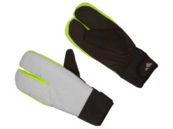 OnGear - Cykelhandske - Reflektor - 3 Fingrar - Vinter - Silvergrå