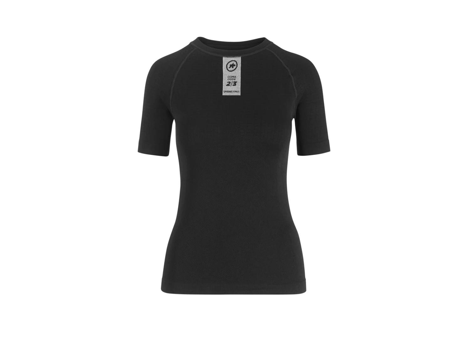 Assos Skinfoil Spring/Fall Base Layer - Svettundertröja - Korta ärmar - Svart 1 Assos Skinfoil Spring/Fall Base Layer - Svettundertröja - Korta ärmar - Svart