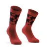 Assos Monogram Socks EVO - Cykelstrumpor - Röd