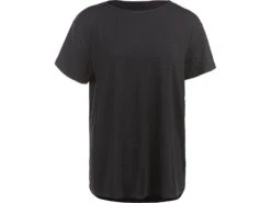 Athlecia - Lizzy W Slub S / S Tee -Dame T-shirt - Sort Melange