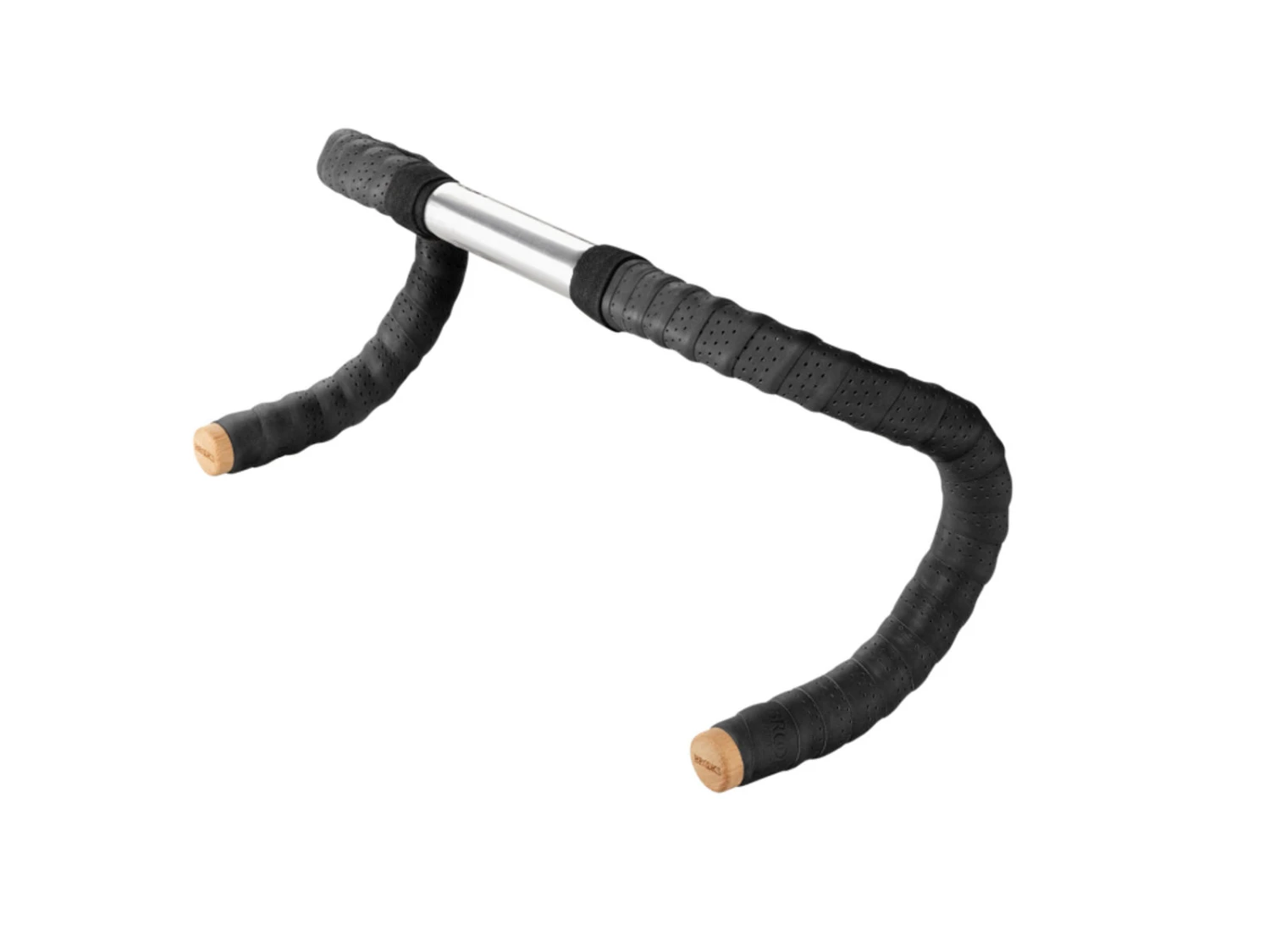 Brooks - Styrband - Set - Läder - Inkl. Kork Styrändar - Svart 1 Brooks - Styrband - Set - Läder - Inkl. Kork Styrändar - Svart