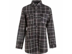 Whistler - Milly W Checked Fleece Shirt - Damtröja - Svart