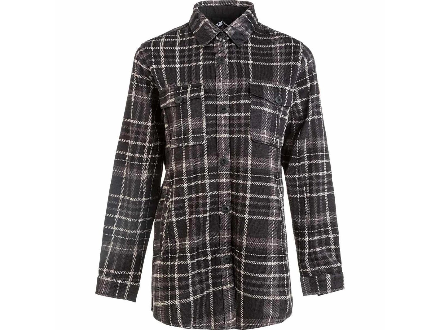 Whistler - Milly W Checked Fleece Shirt - Damtröja - Svart 1 Whistler - Milly W Checked Fleece Shirt - Damtröja - Svart
