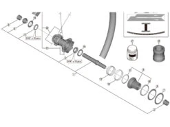 Shimano XT - Axelsats Komplett För Bakhjul - WH-M8100-B