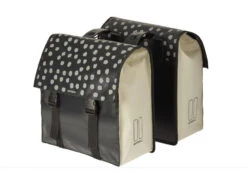 Basil Double Bag Urban Load - Vattentät Cykelväska - 53L - Svart/Vit